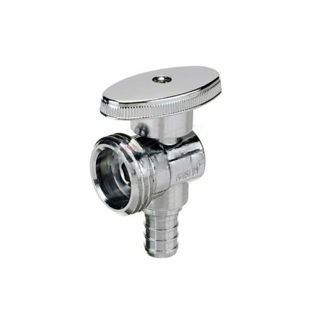 AMERICAN IMAGINATIONS 0.75 in. Unique Chrome Ball Valve in Stainless Steel-Brass AI-37851